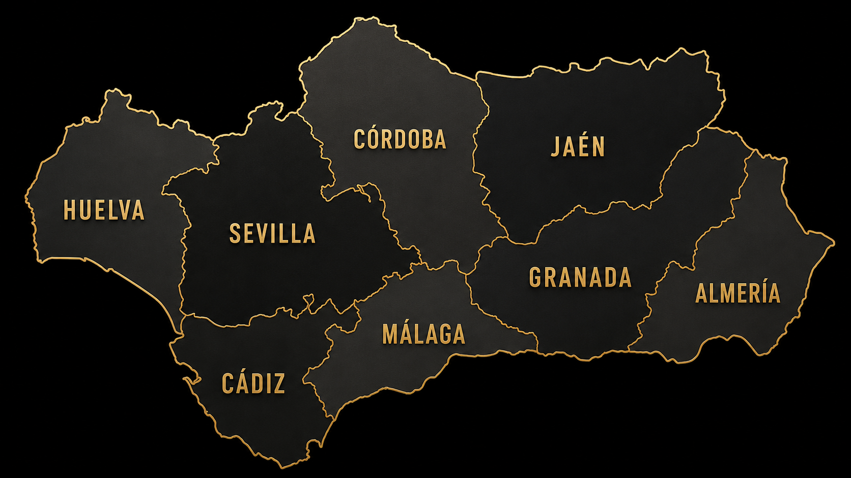 Mapa de Andalucía